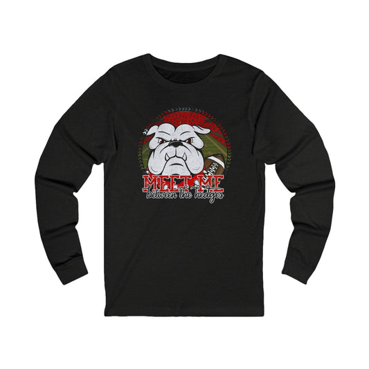 Meet Me Between the Hedges Georgia Football Mascot Long Sleeve Tee