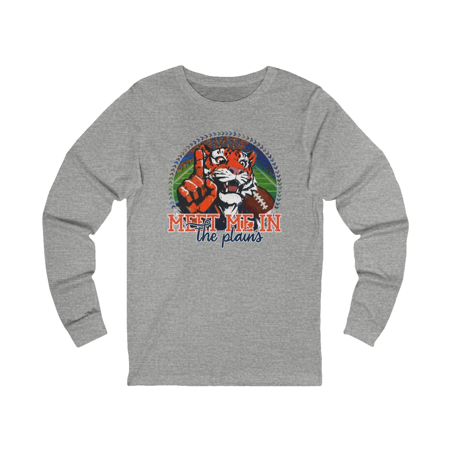 Meet Me in the Plains Auburn Football Mascot Long Sleeve Tee