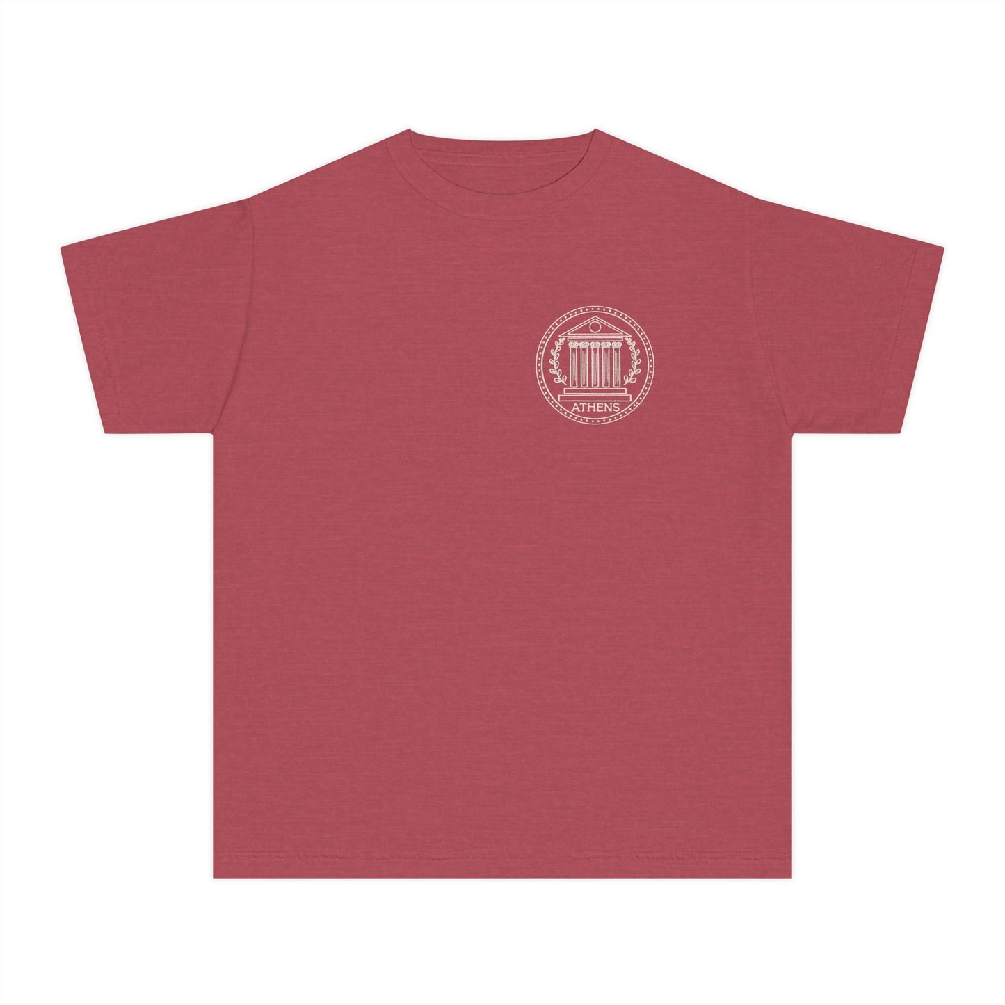 Athens Vintage Stamp Local Landmark Youth Graphic Shirt