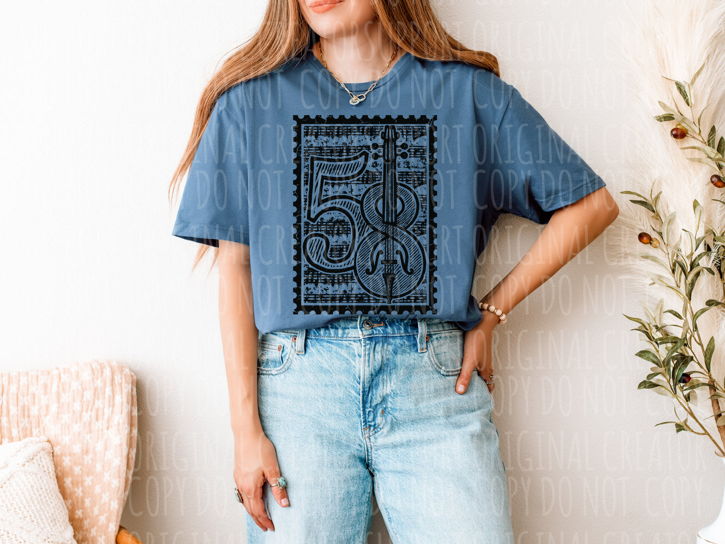 58th Fiddler's Weekend Vintage Music Stamp Tee