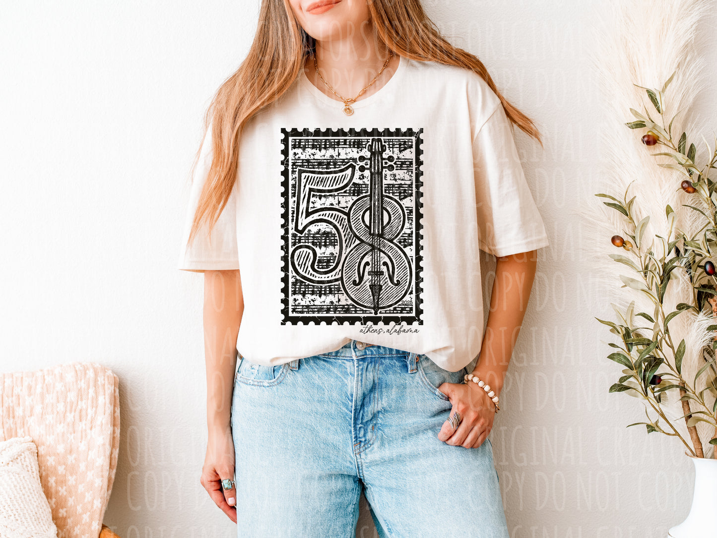 58th Fiddler's Weekend Vintage Music Stamp Tee