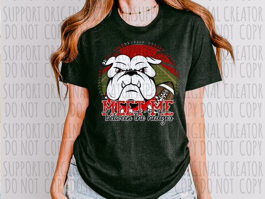 Meet Me Between the Hedges Georgia Football Mascot Tee