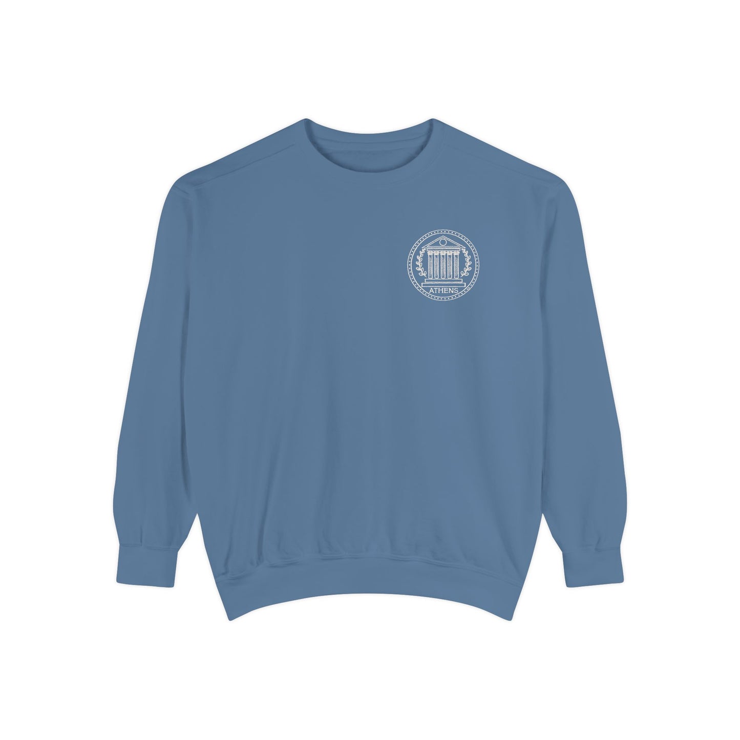 Athens Vintage Stamp Local Landmark Graphic Sweatshirt