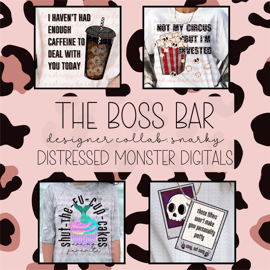 The Boss Bar Snarky Collab Digital Design Bundle