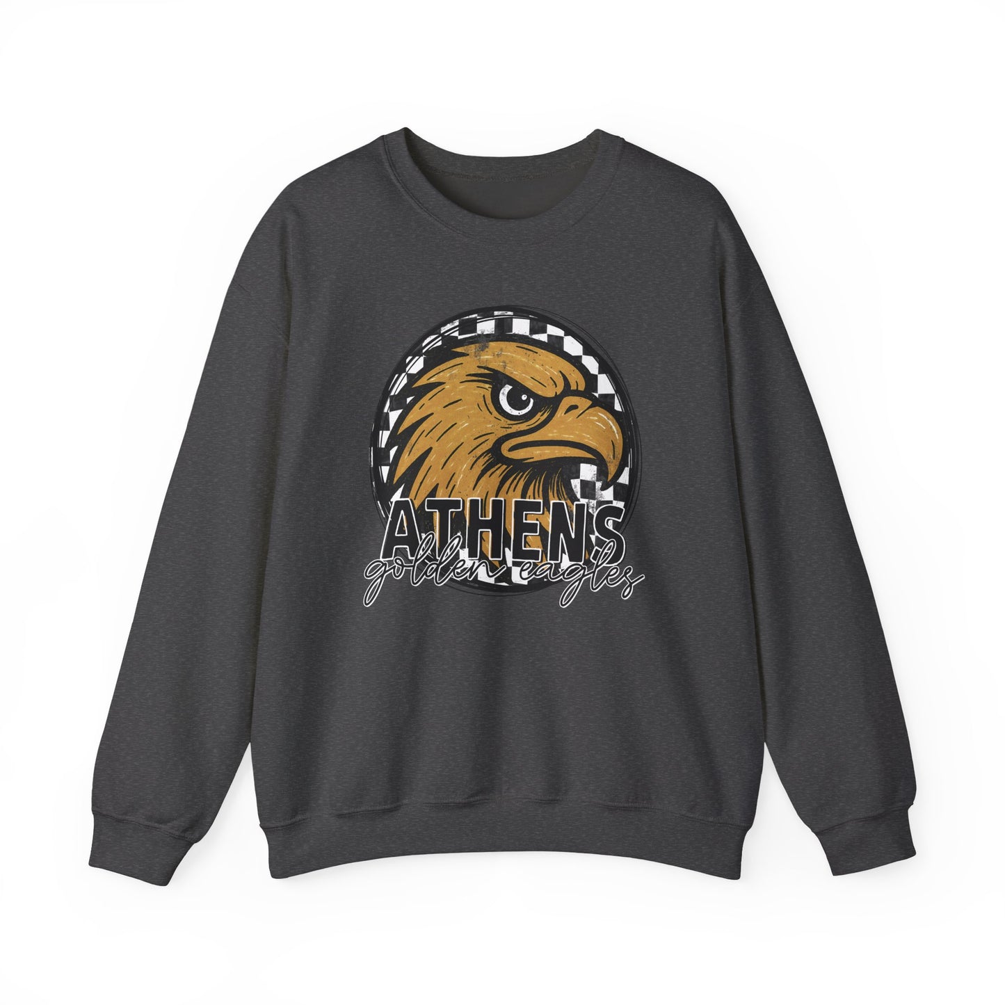 Athens Golden Eagles Retro Checkerboard Sweatshirt