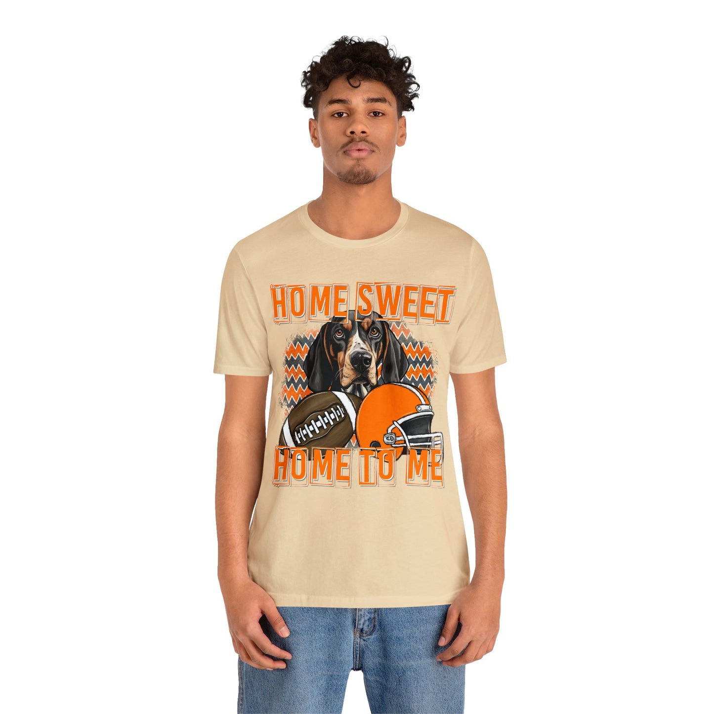 Home Sweet Home to Me Tennessee Football Volunteers Unisex Jersey Short Sleeve Tee