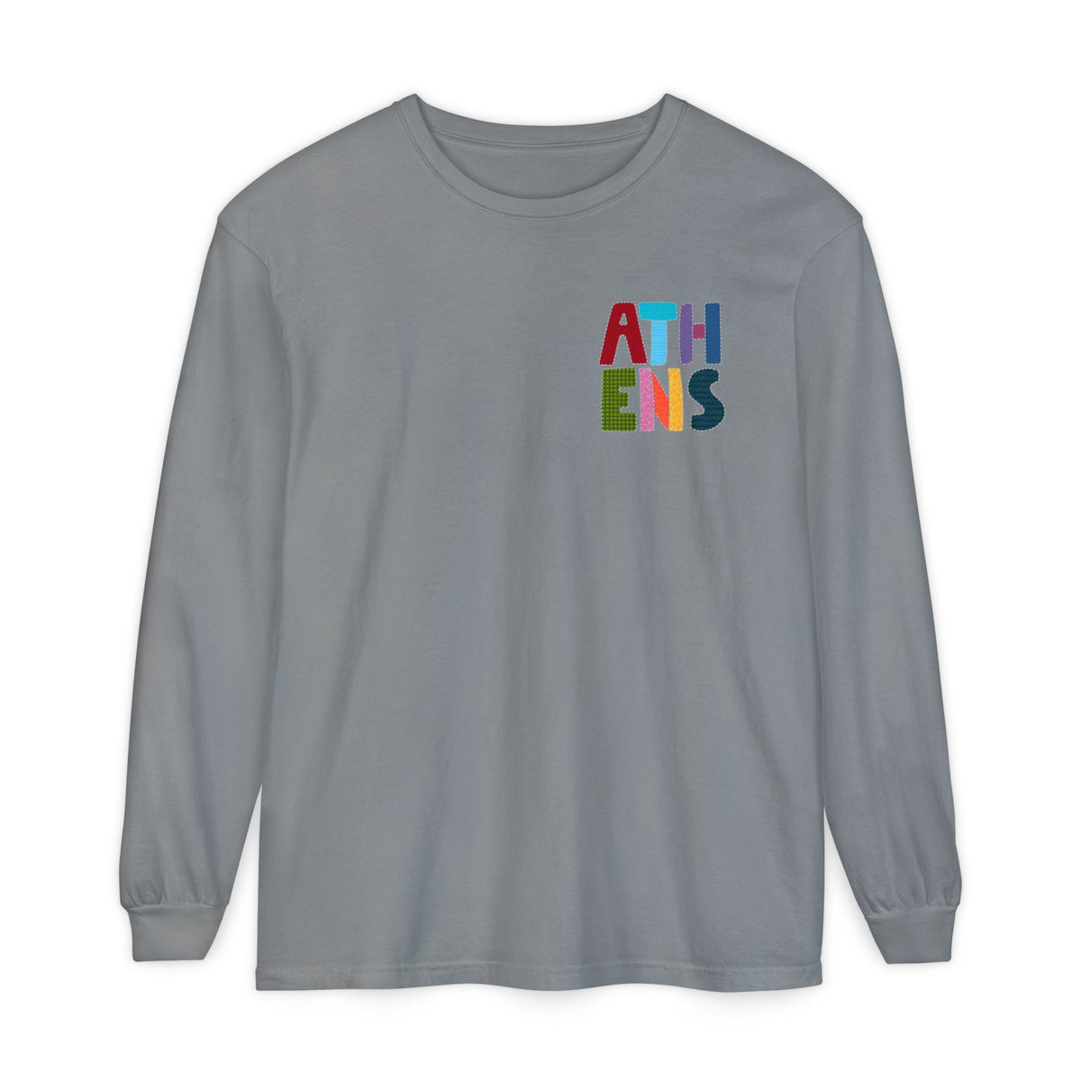 Athens, Alabama Quilt-Block Long Sleeve T-Shirt