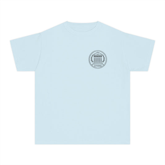 Athens Vintage Stamp Local Landmark Youth Graphic Shirt