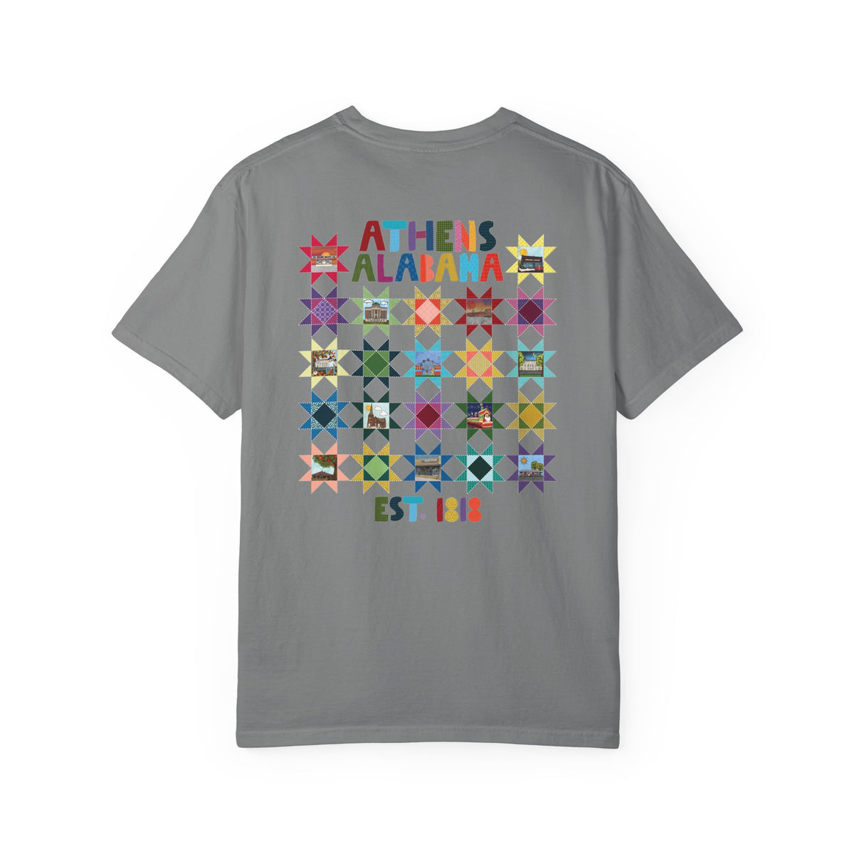 Athens, Alabama Quilt-Block T-Shirt