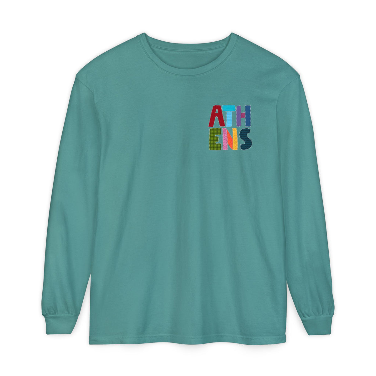 Athens, Alabama Quilt-Block Long Sleeve T-Shirt