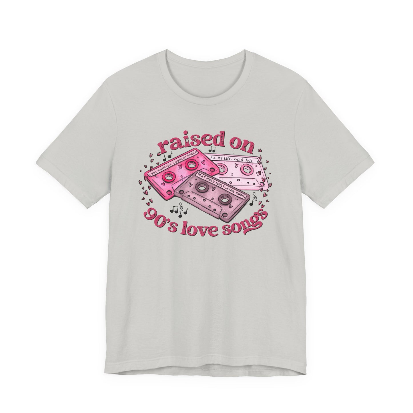 Raised on 90's Love Songs Valentine's Day Tee