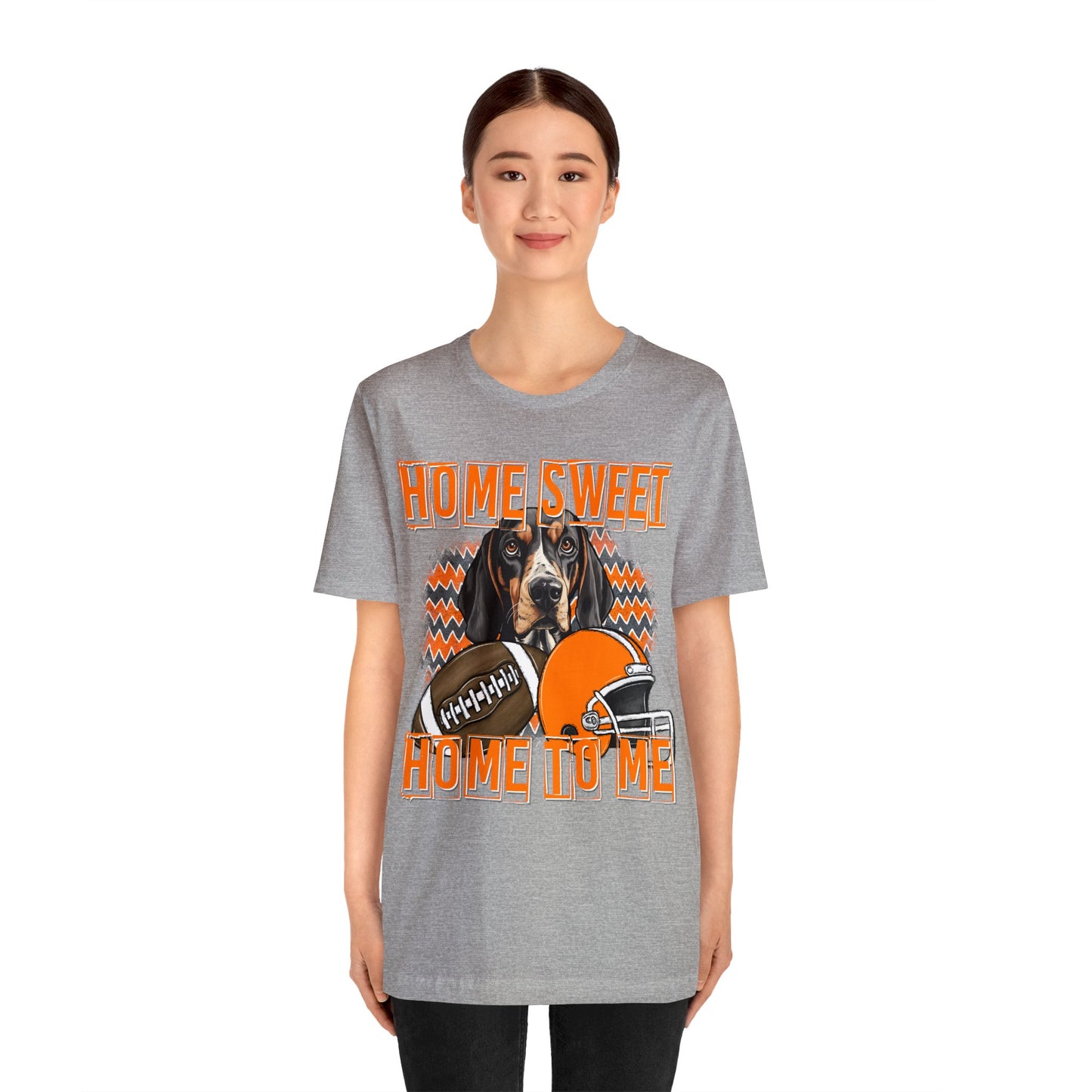 Home Sweet Home to Me Tennessee Football Volunteers Unisex Jersey Short Sleeve Tee