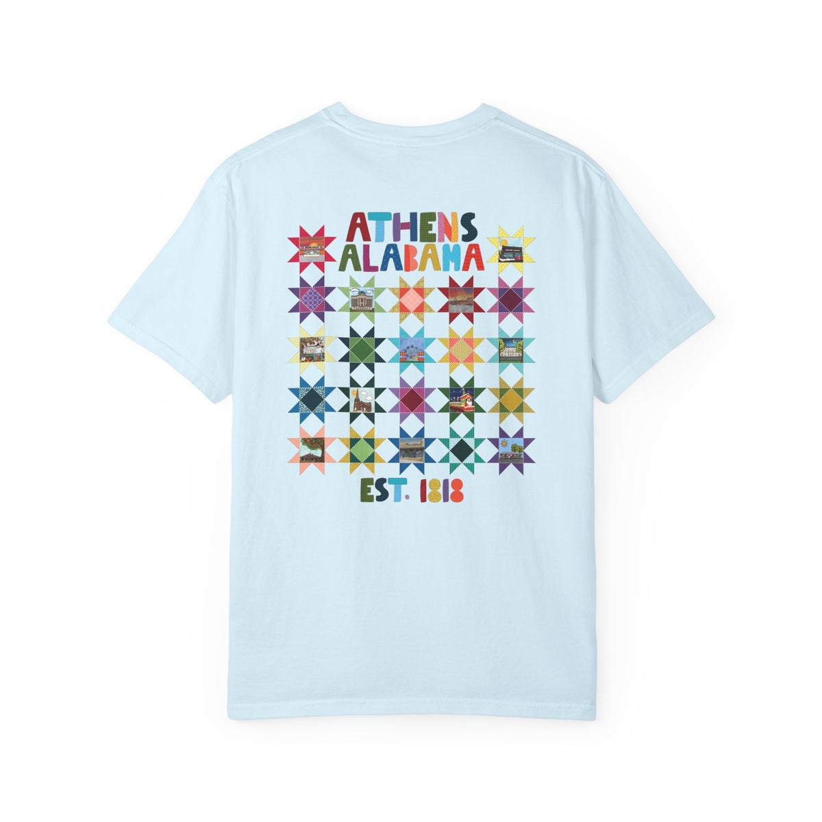 Athens, Alabama Quilt-Block T-Shirt