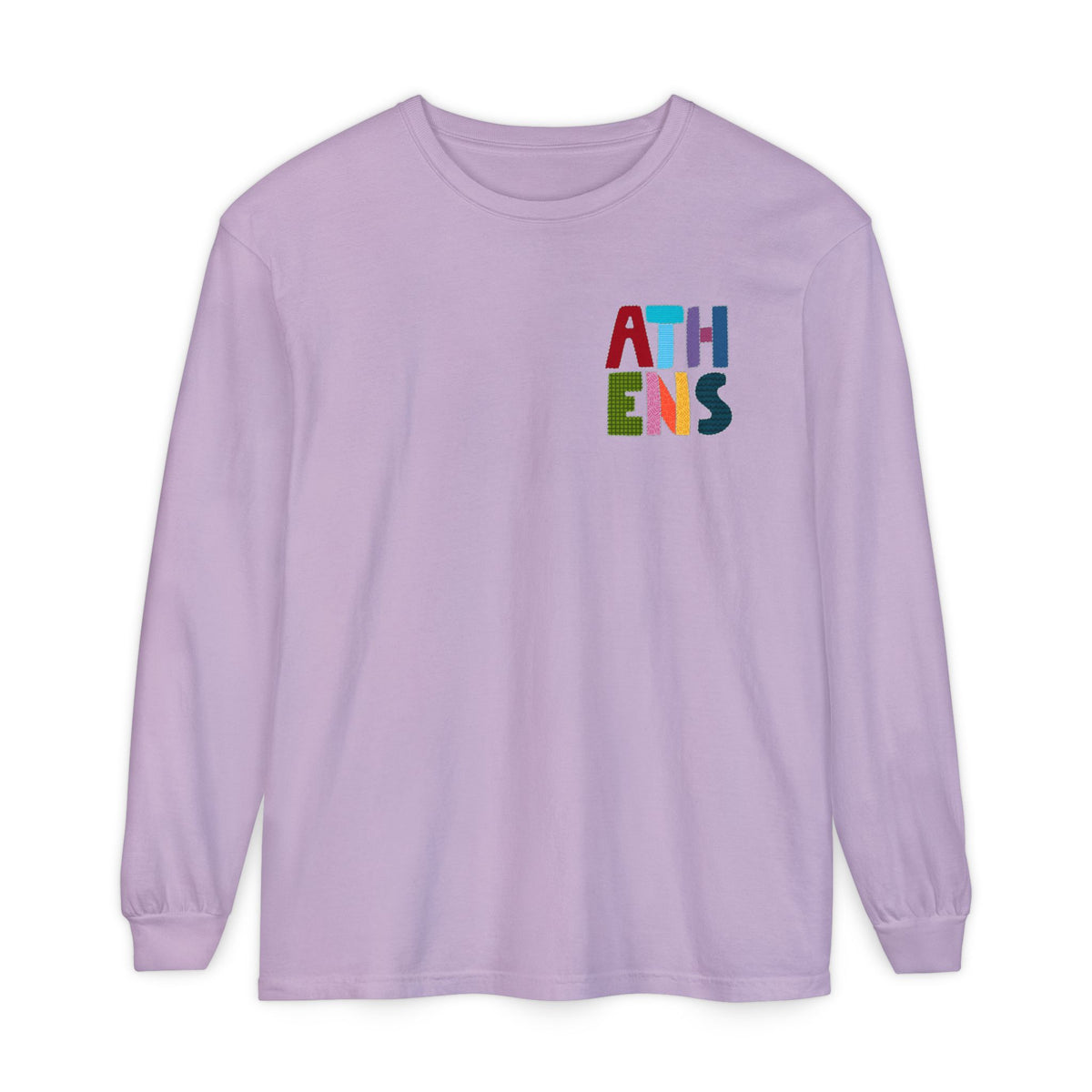 Athens, Alabama Quilt-Block Long Sleeve T-Shirt
