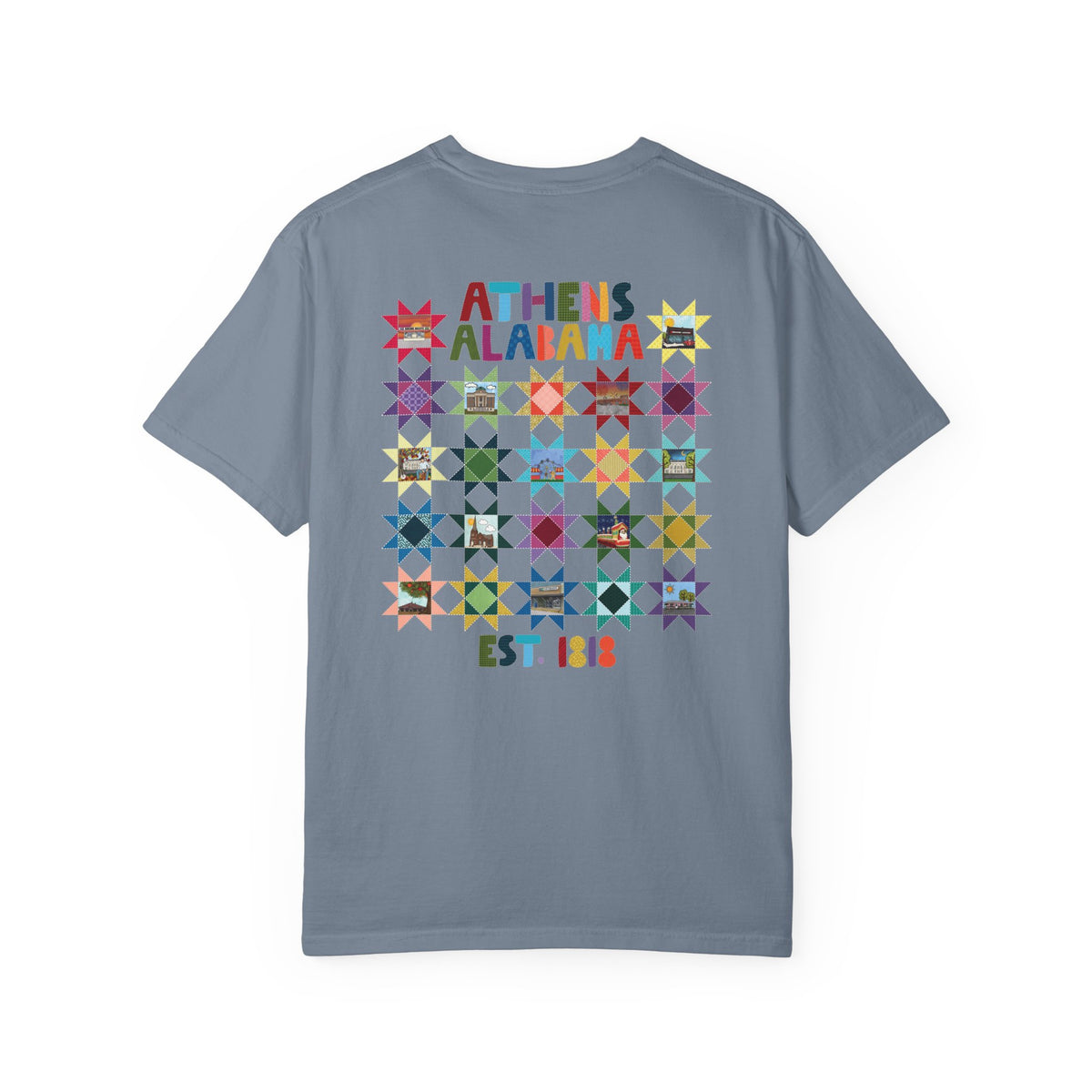Athens, Alabama Quilt-Block T-Shirt