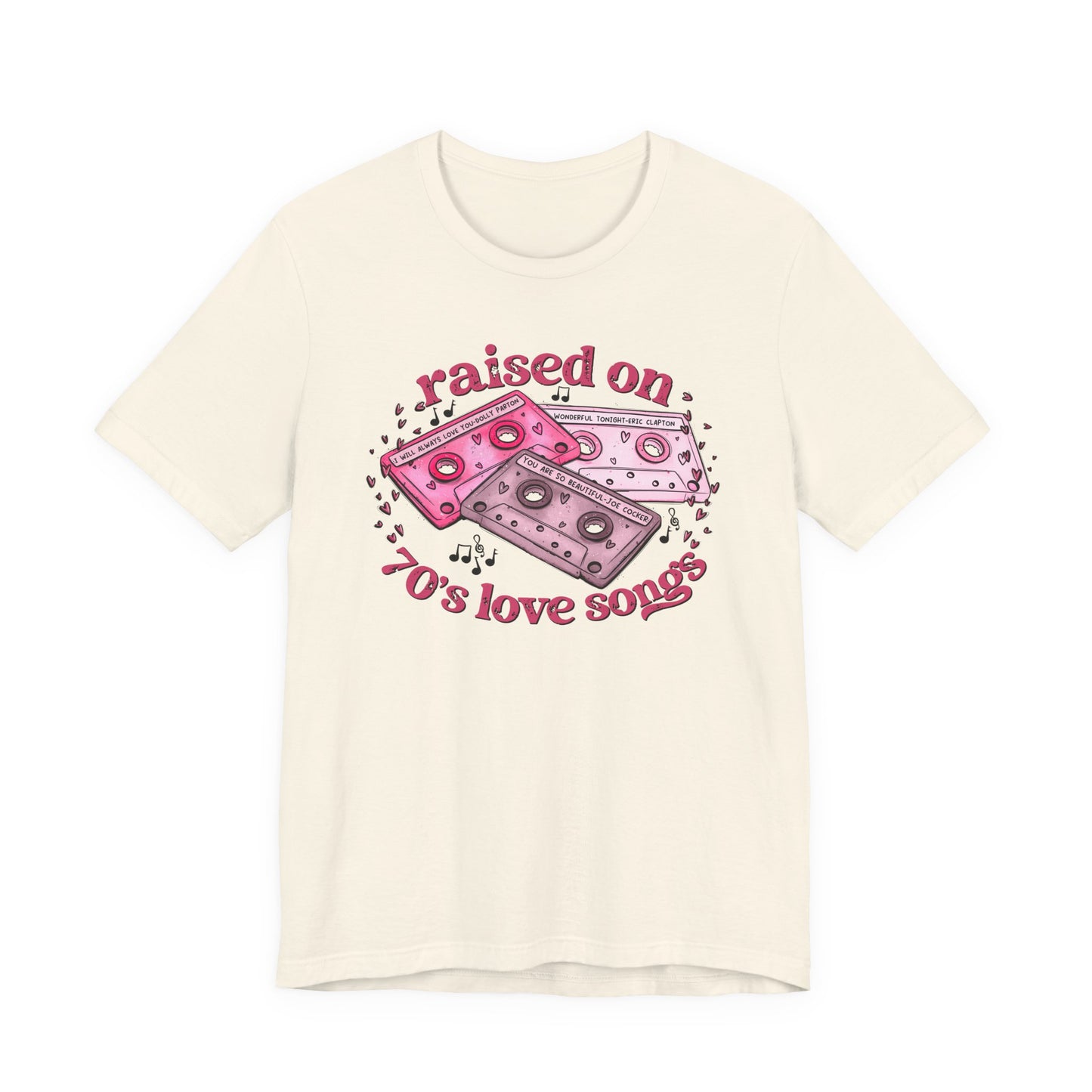 Raised on 70's Love Songs Valentine's Day Tee