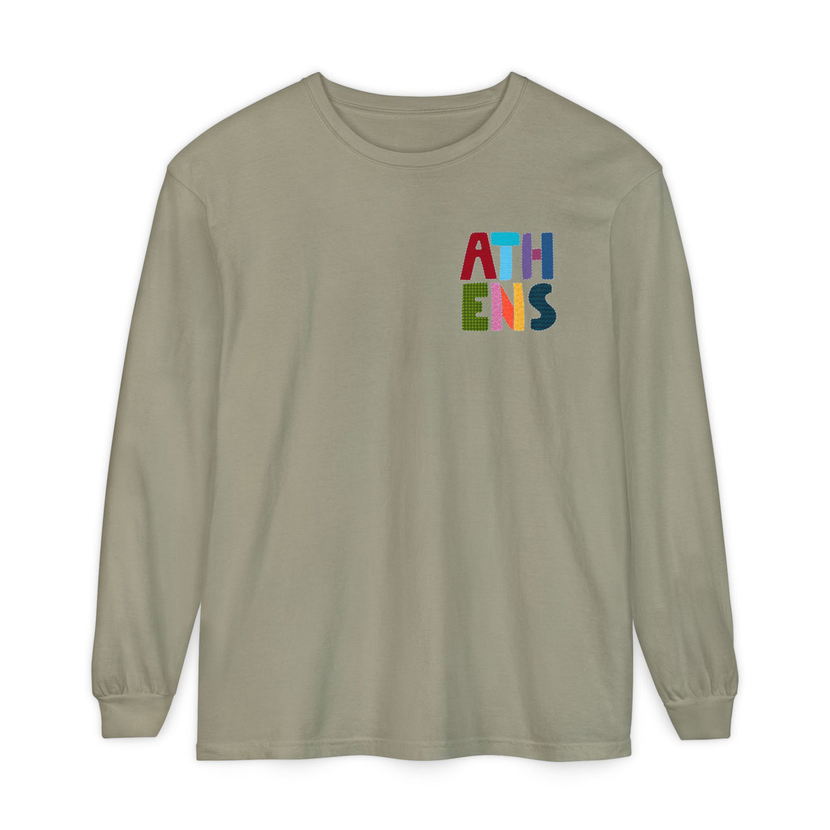 Athens, Alabama Quilt-Block Long Sleeve T-Shirt