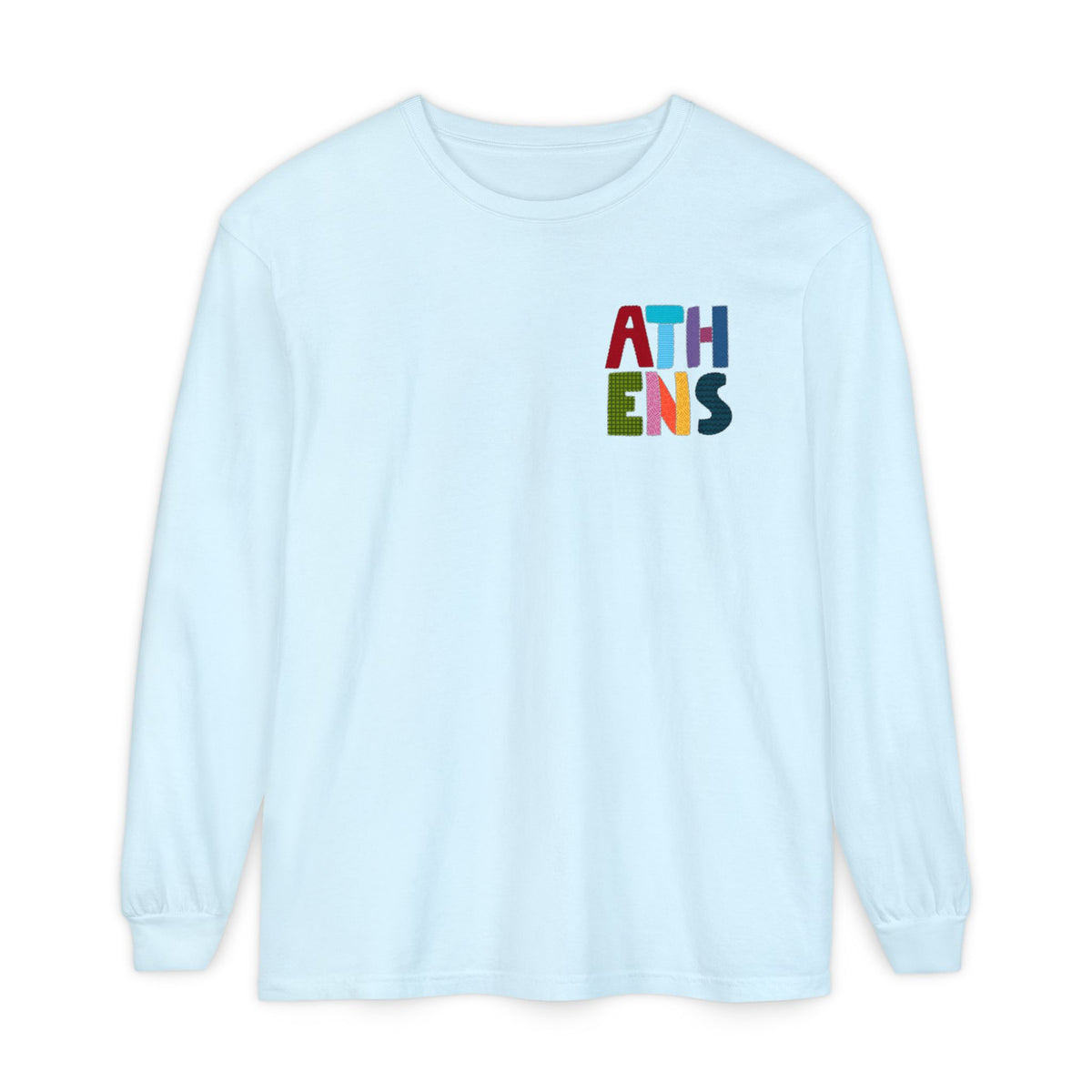 Athens, Alabama Quilt-Block Long Sleeve T-Shirt