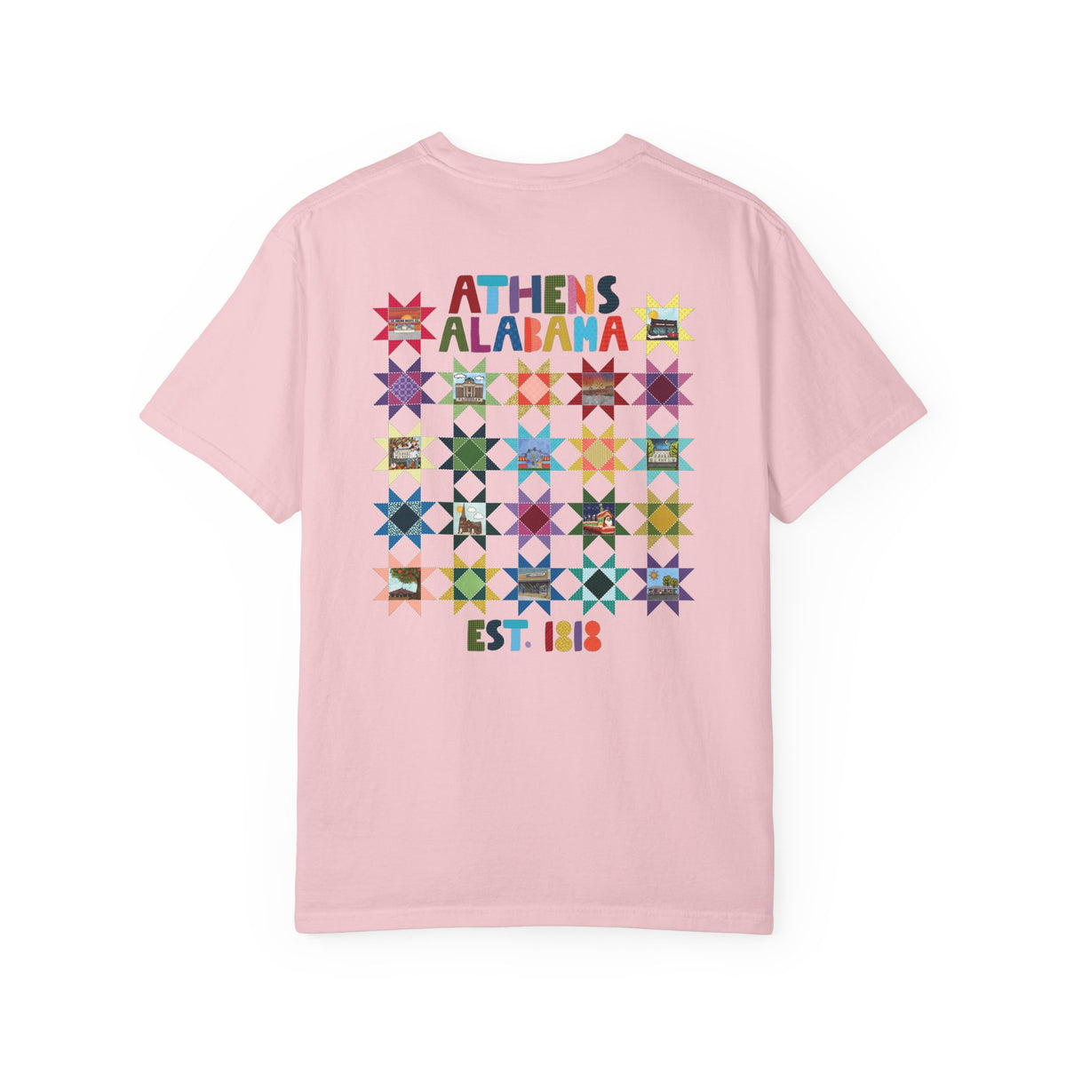 Athens, Alabama Quilt-Block T-Shirt