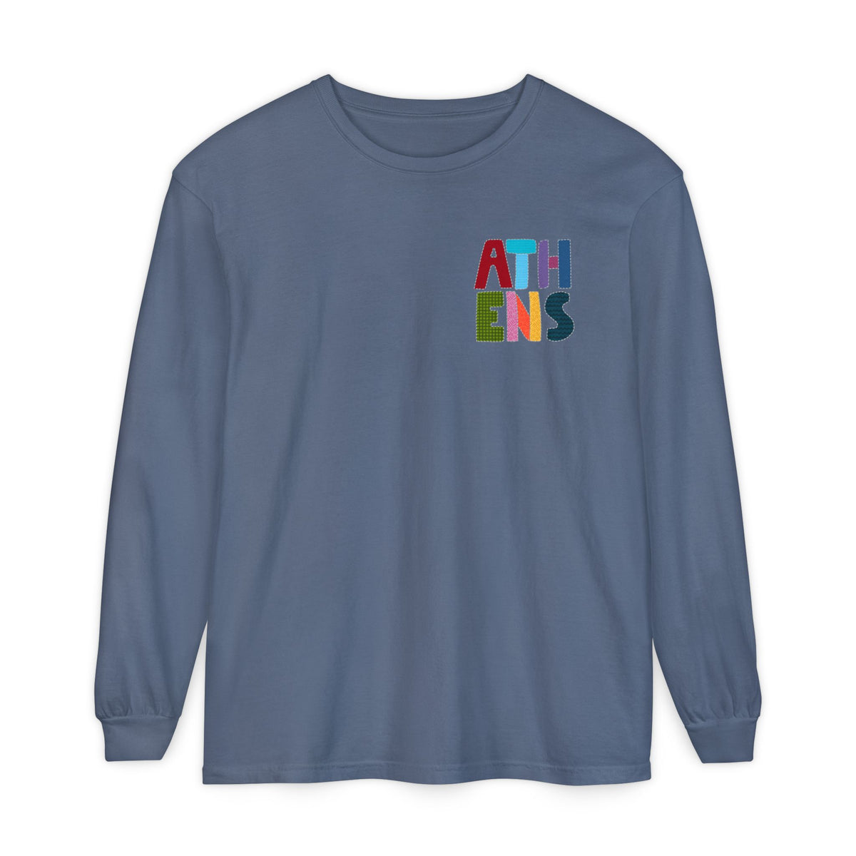 Athens, Alabama Quilt-Block Long Sleeve T-Shirt