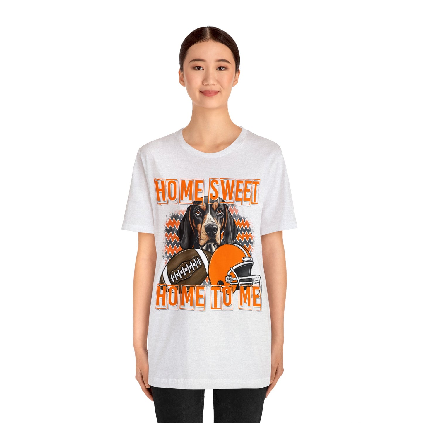 Home Sweet Home to Me Tennessee Football Volunteers Unisex Jersey Short Sleeve Tee