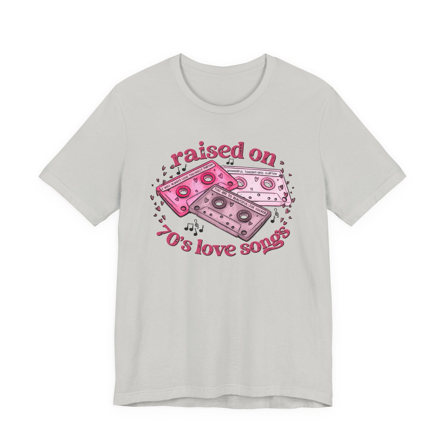 Raised on 70's Love Songs Valentine's Day Tee