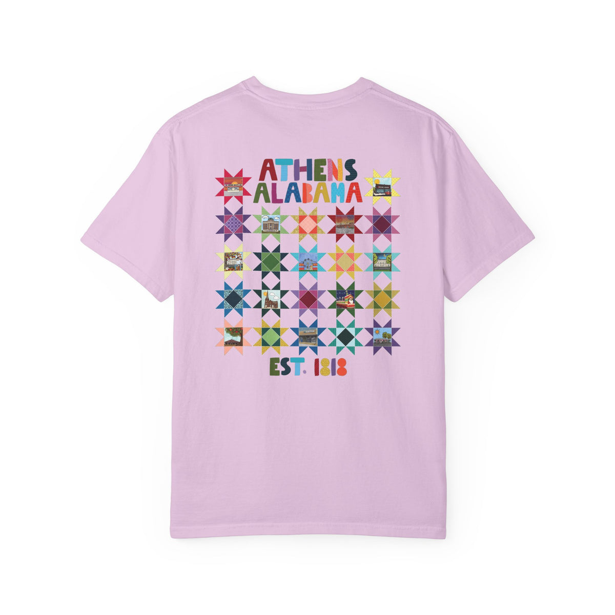 Athens, Alabama Quilt-Block T-Shirt
