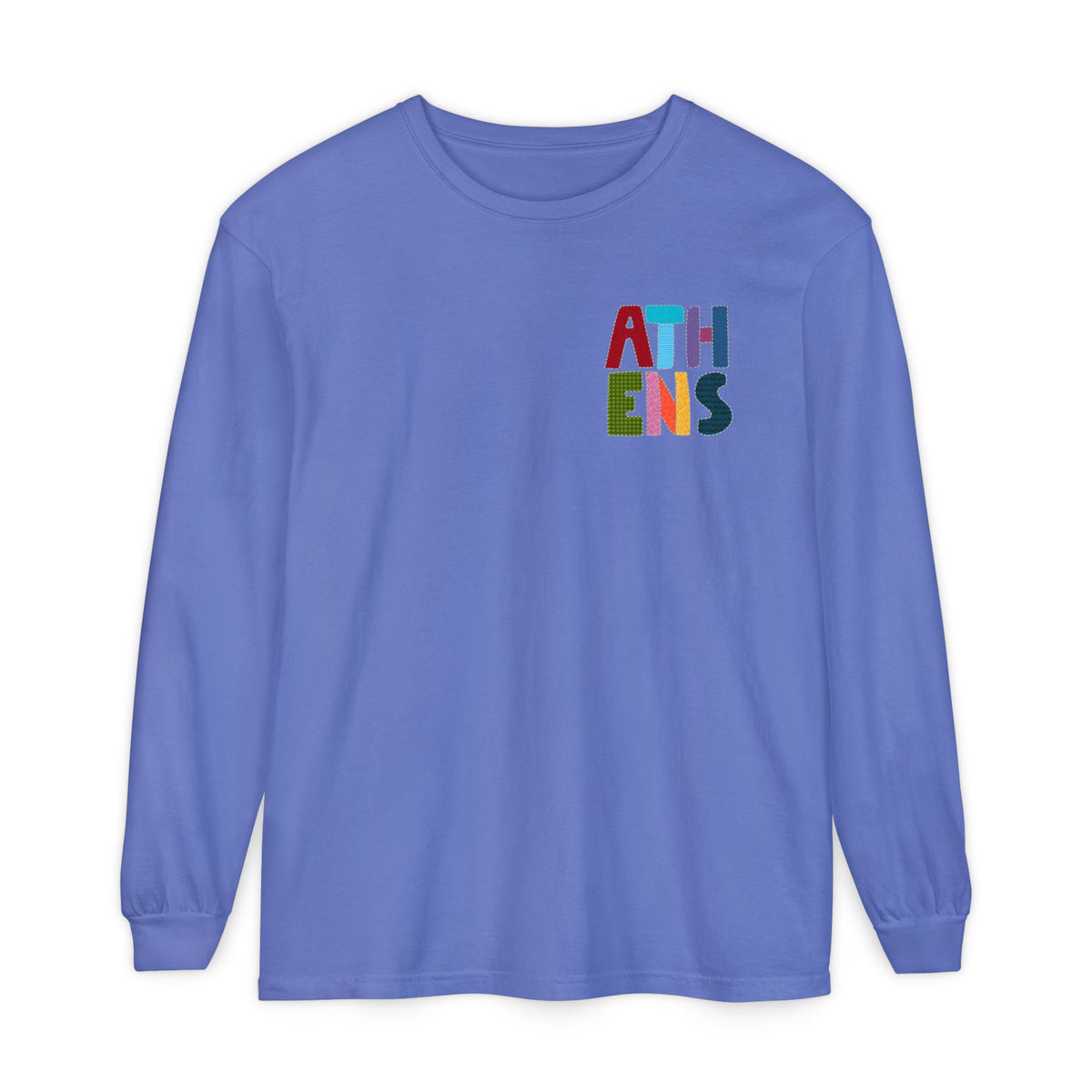 Athens, Alabama Quilt-Block Long Sleeve T-Shirt