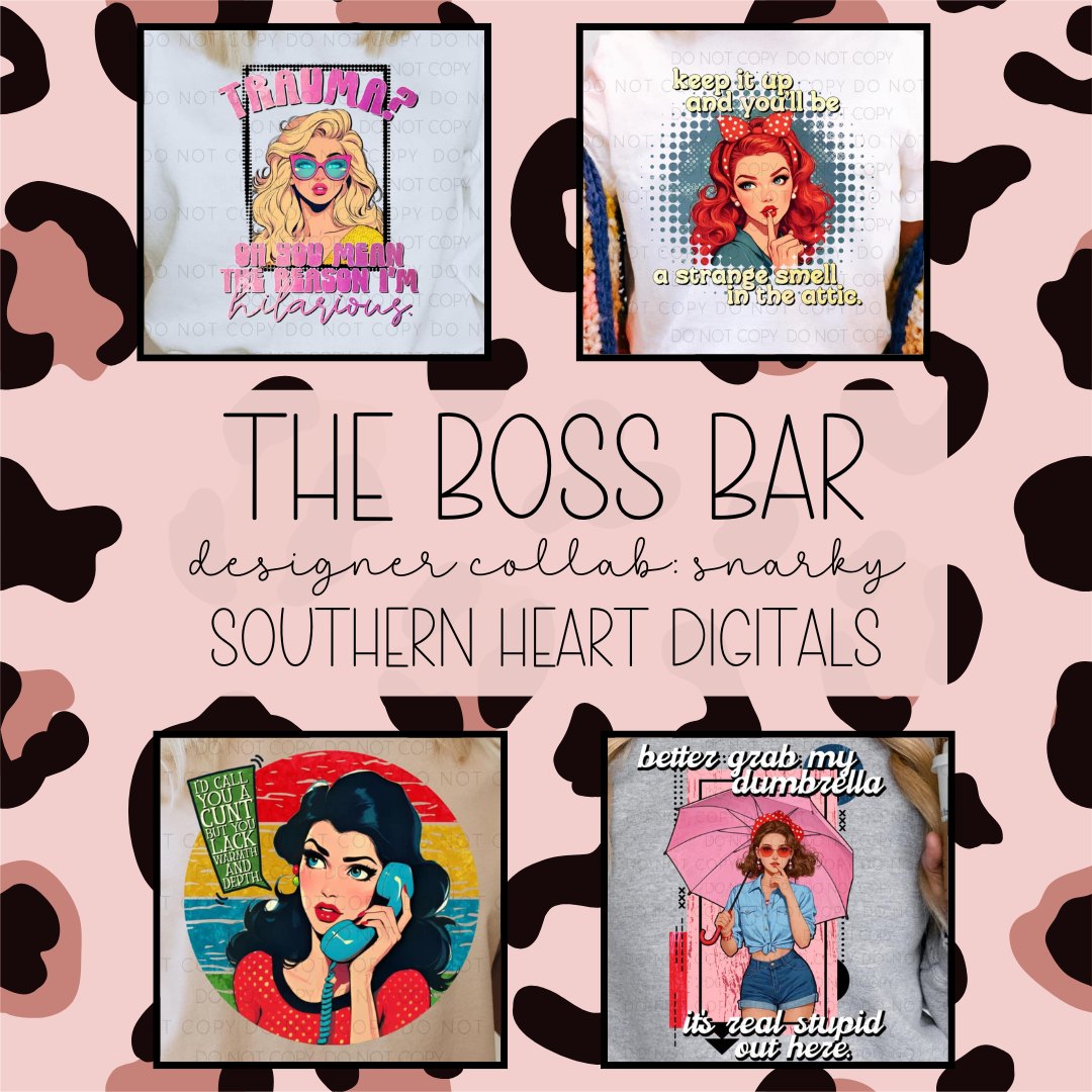 The Boss Bar Snarky Collab Digital Design Bundle
