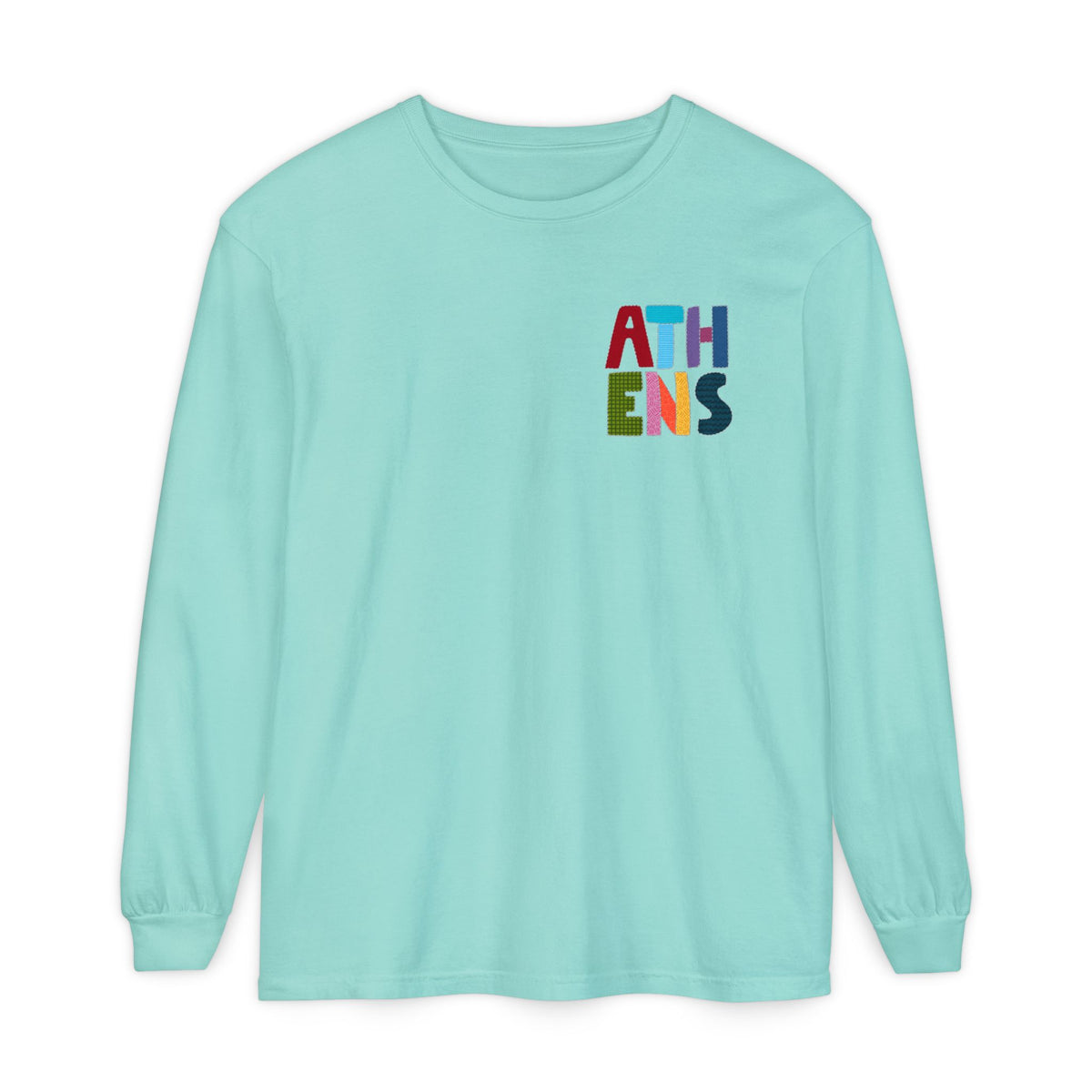 Athens, Alabama Quilt-Block Long Sleeve T-Shirt