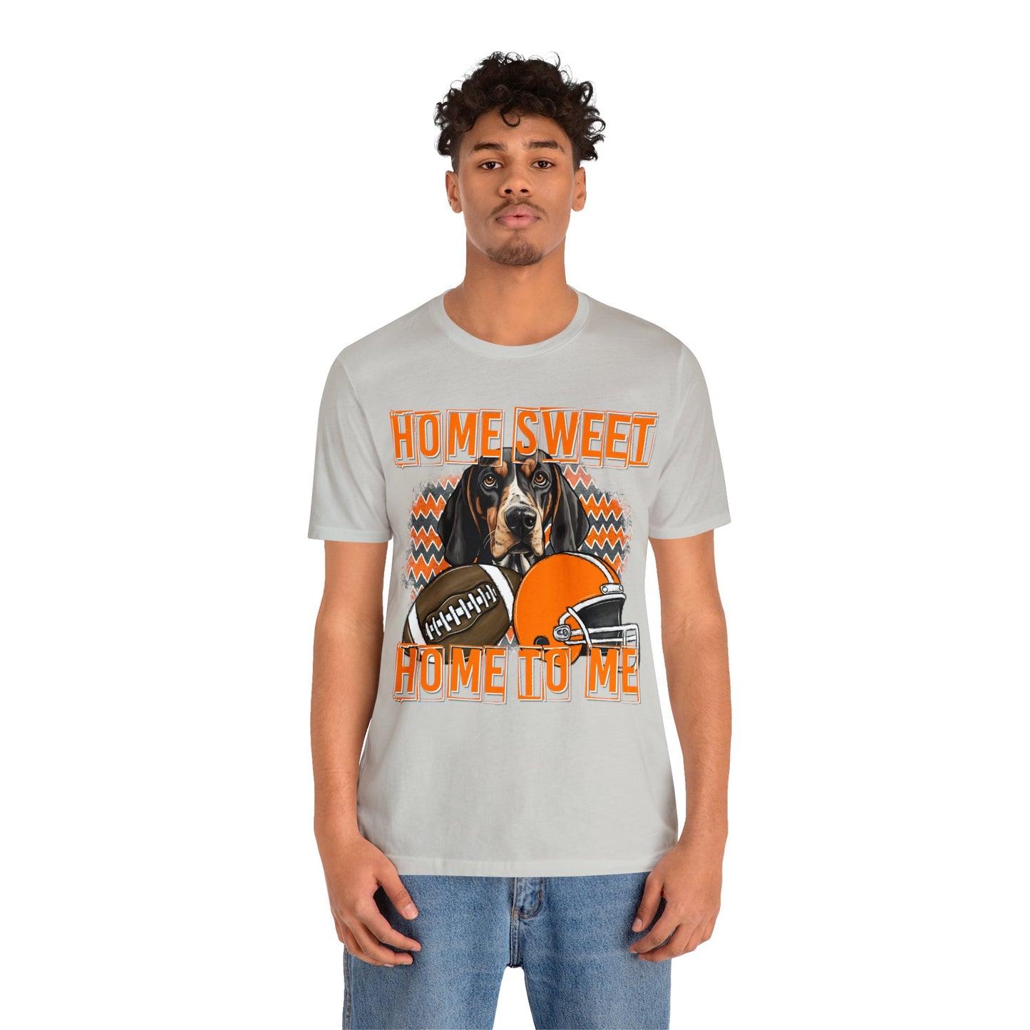 Home Sweet Home to Me Tennessee Football Volunteers Unisex Jersey Short Sleeve Tee