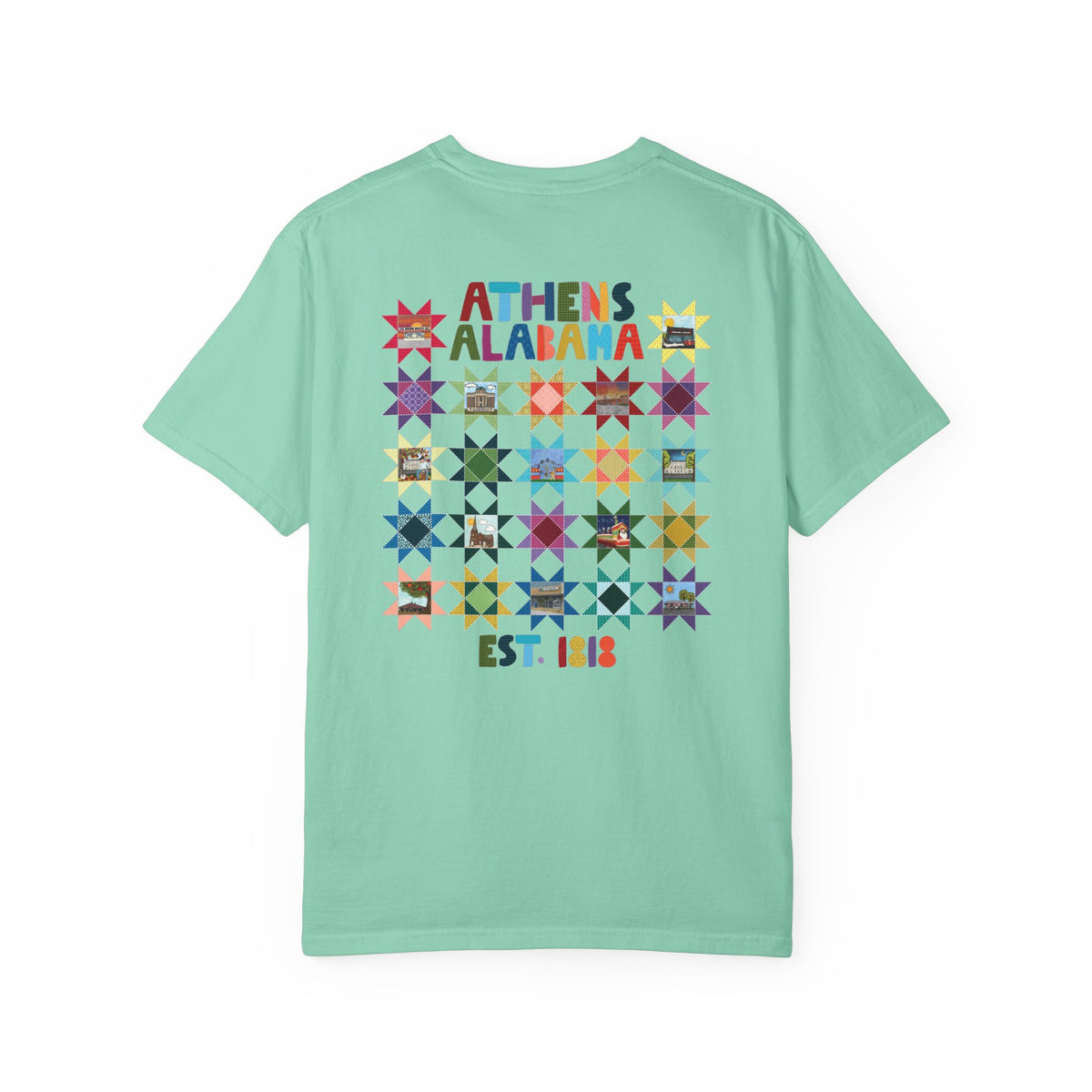 Athens, Alabama Quilt-Block T-Shirt