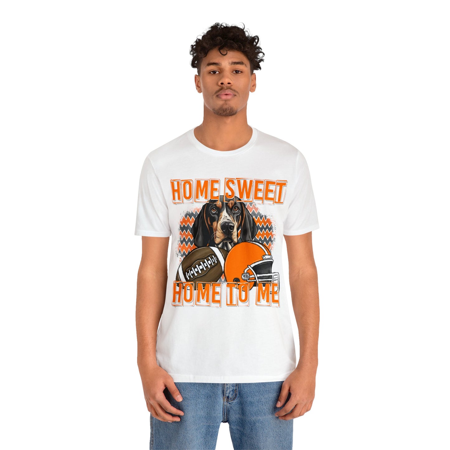 Home Sweet Home to Me Tennessee Football Volunteers Unisex Jersey Short Sleeve Tee