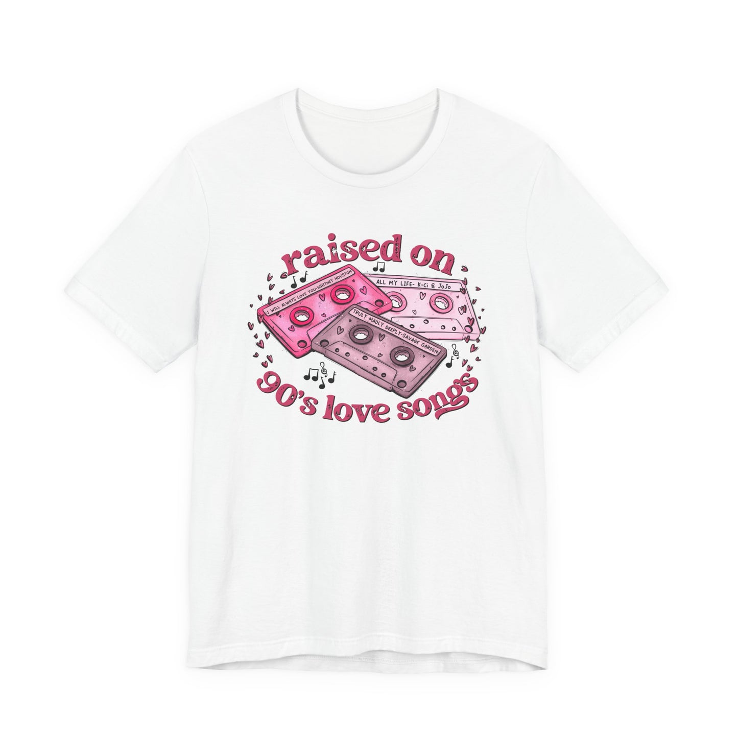 Raised on 90's Love Songs Valentine's Day Tee