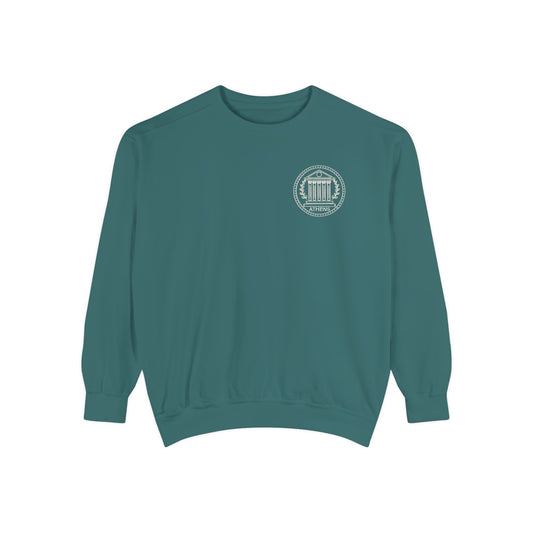 Athens Vintage Stamp Local Landmark Graphic Sweatshirt