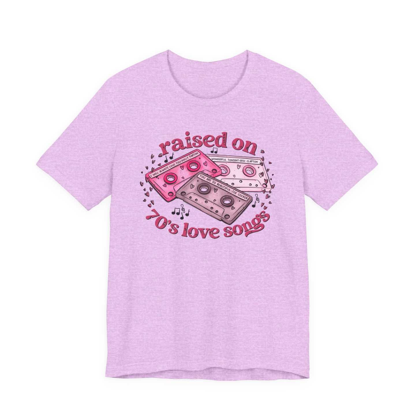 Raised on 70's Love Songs Valentine's Day Tee