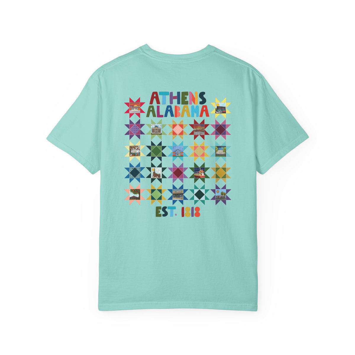 Athens, Alabama Quilt-Block T-Shirt