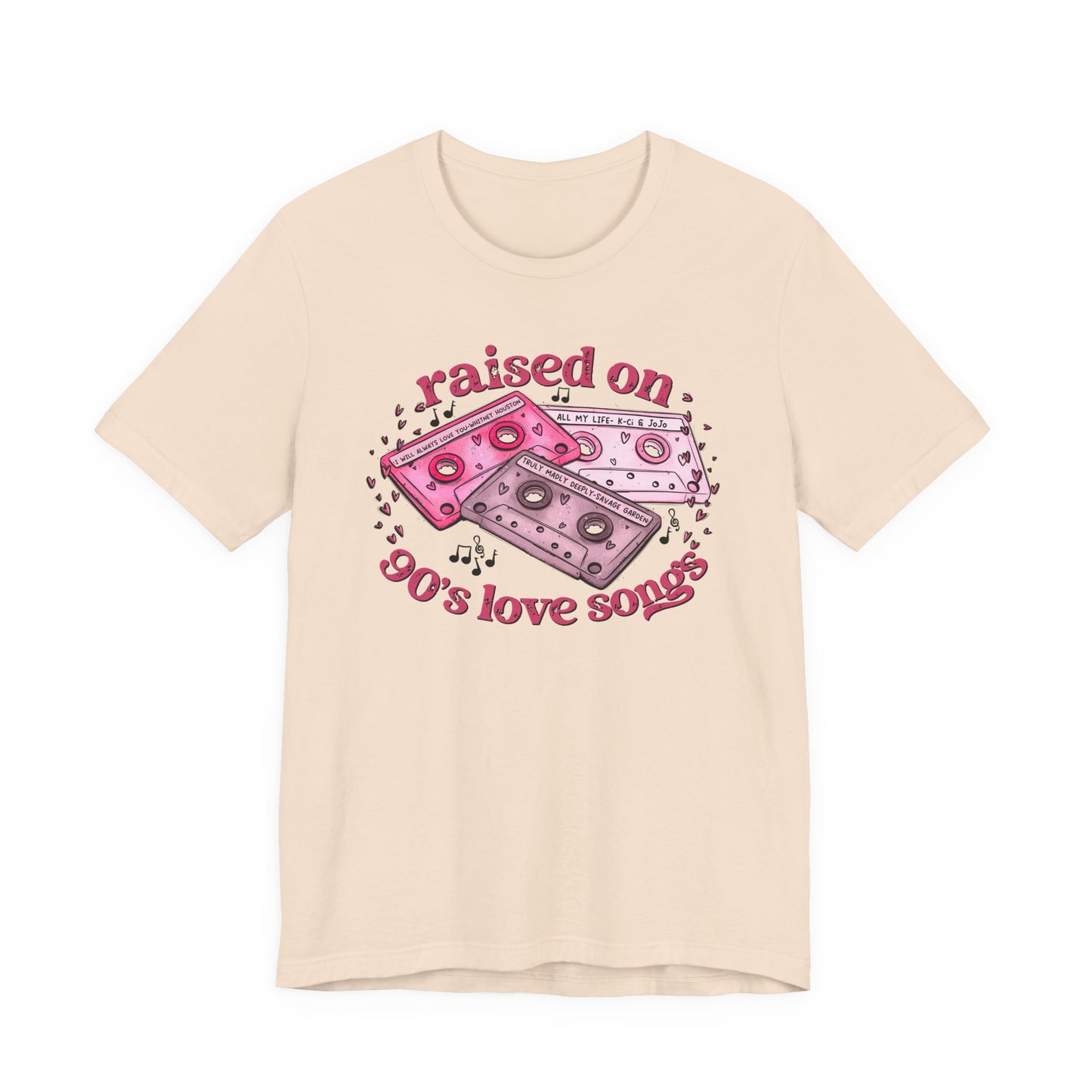 Raised on 90's Love Songs Valentine's Day Tee