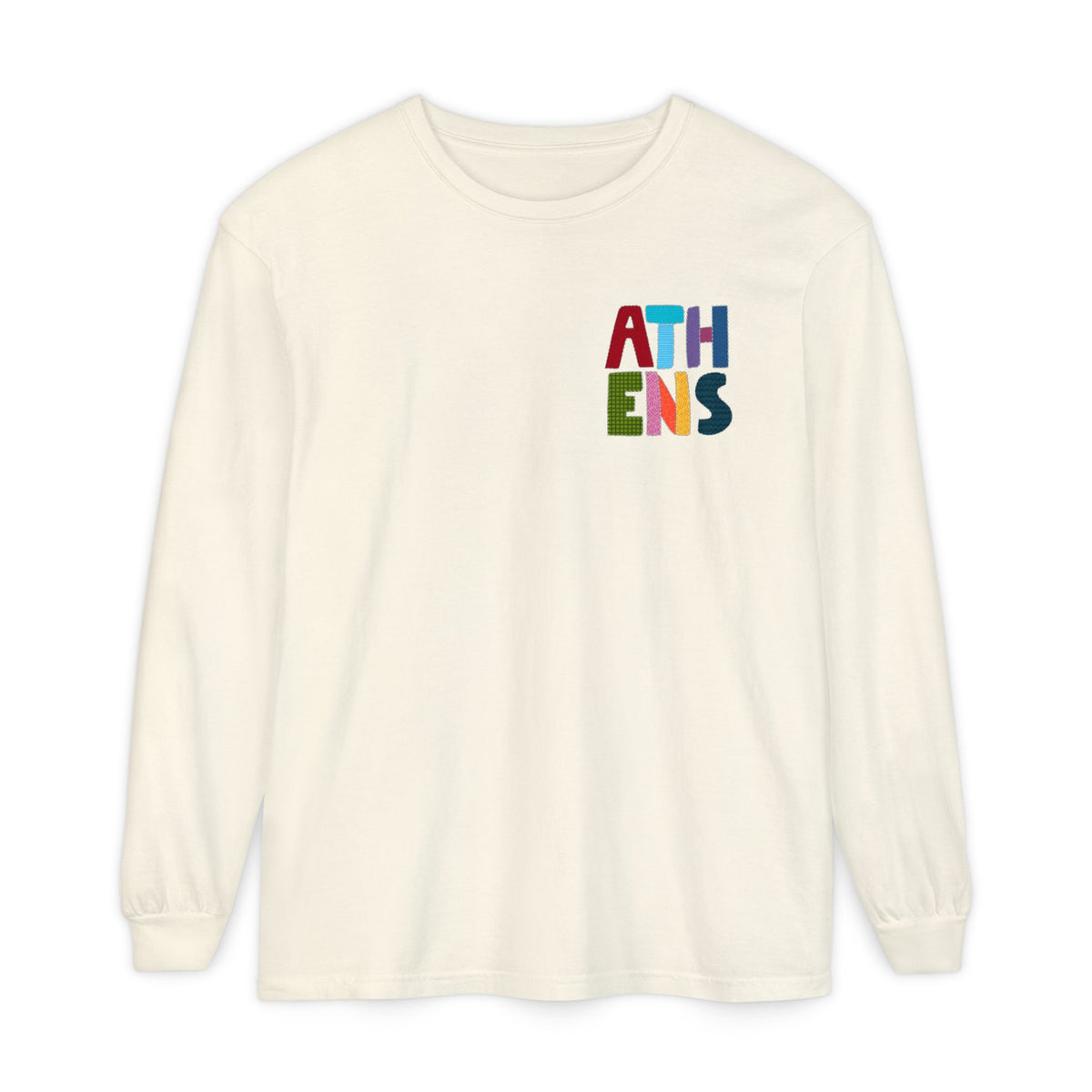 Athens, Alabama Quilt-Block Long Sleeve T-Shirt
