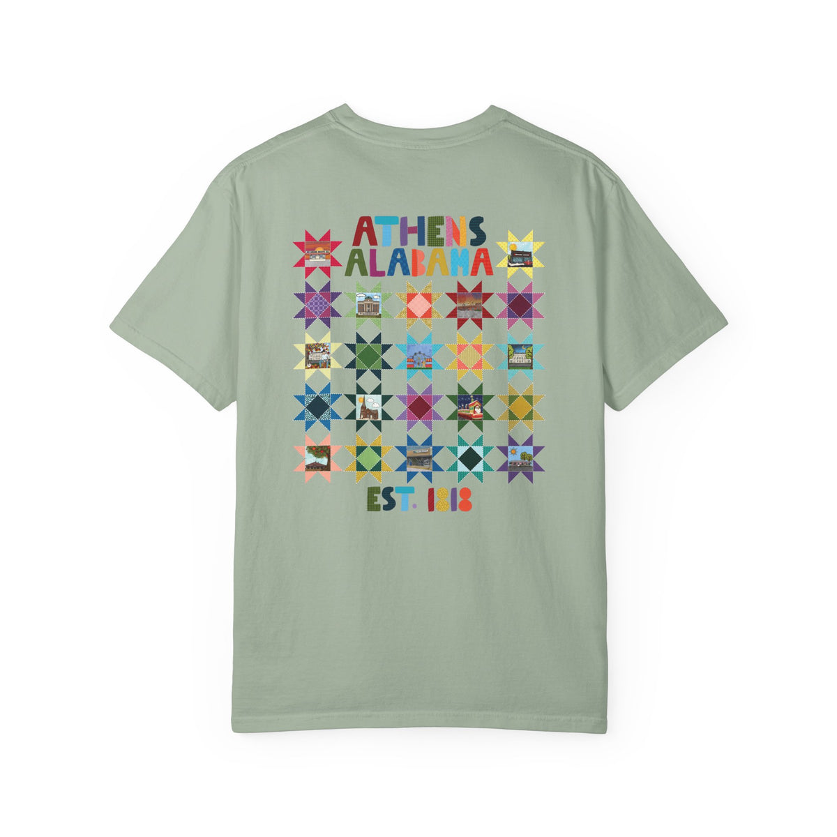 Athens, Alabama Quilt-Block T-Shirt