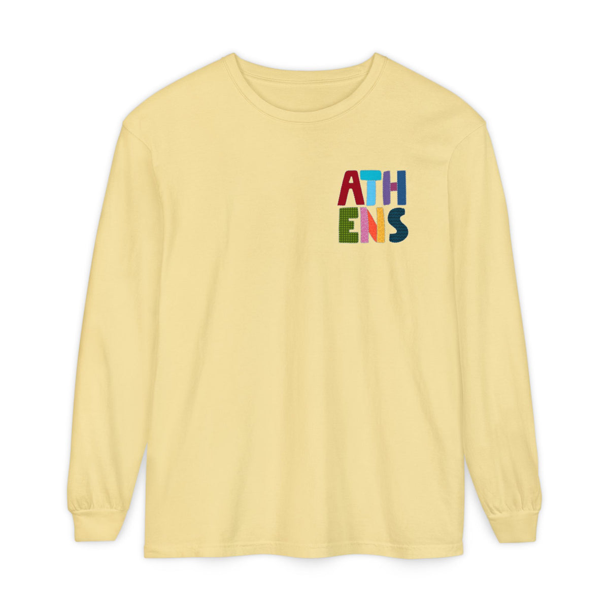 Athens, Alabama Quilt-Block Long Sleeve T-Shirt