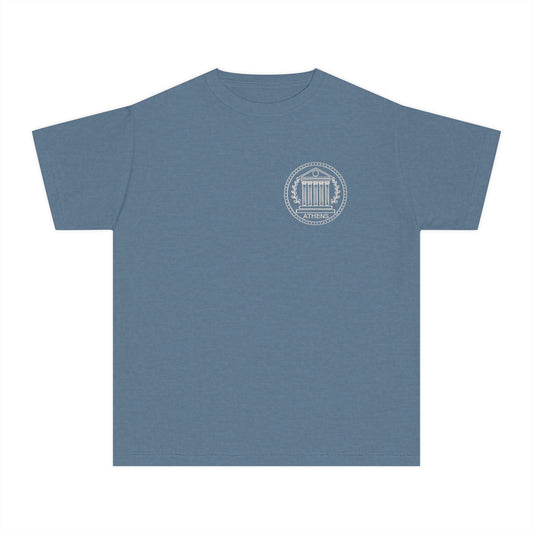 Athens Vintage Stamp Local Landmark Youth Graphic Shirt
