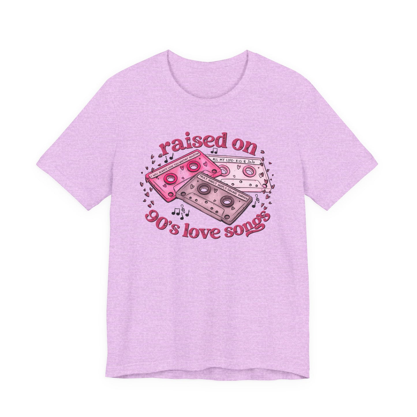 Raised on 90's Love Songs Valentine's Day Tee