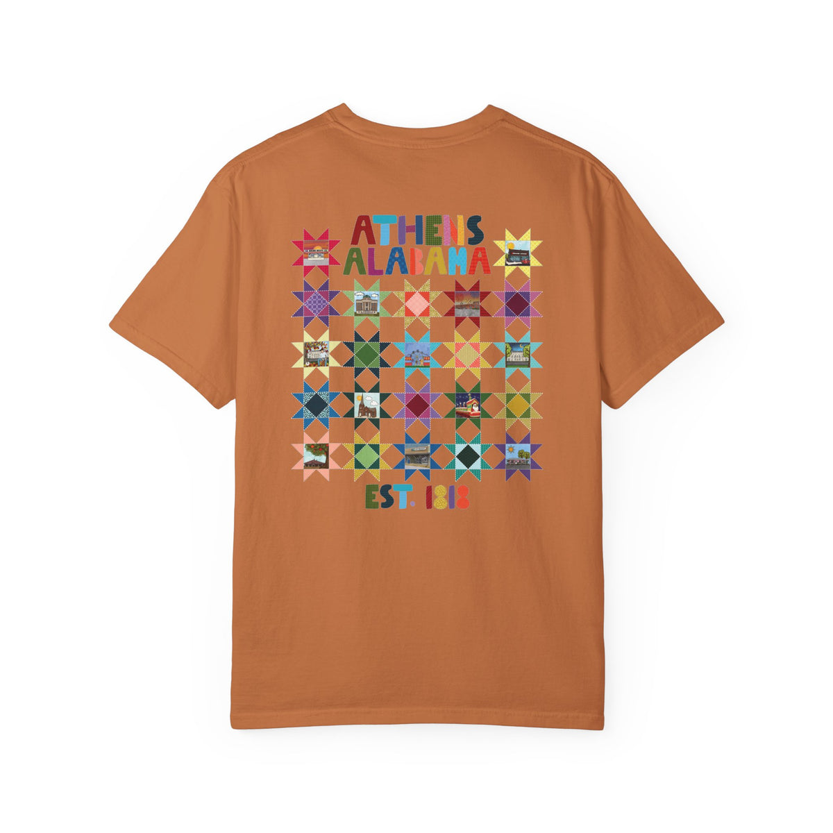 Athens, Alabama Quilt-Block T-Shirt