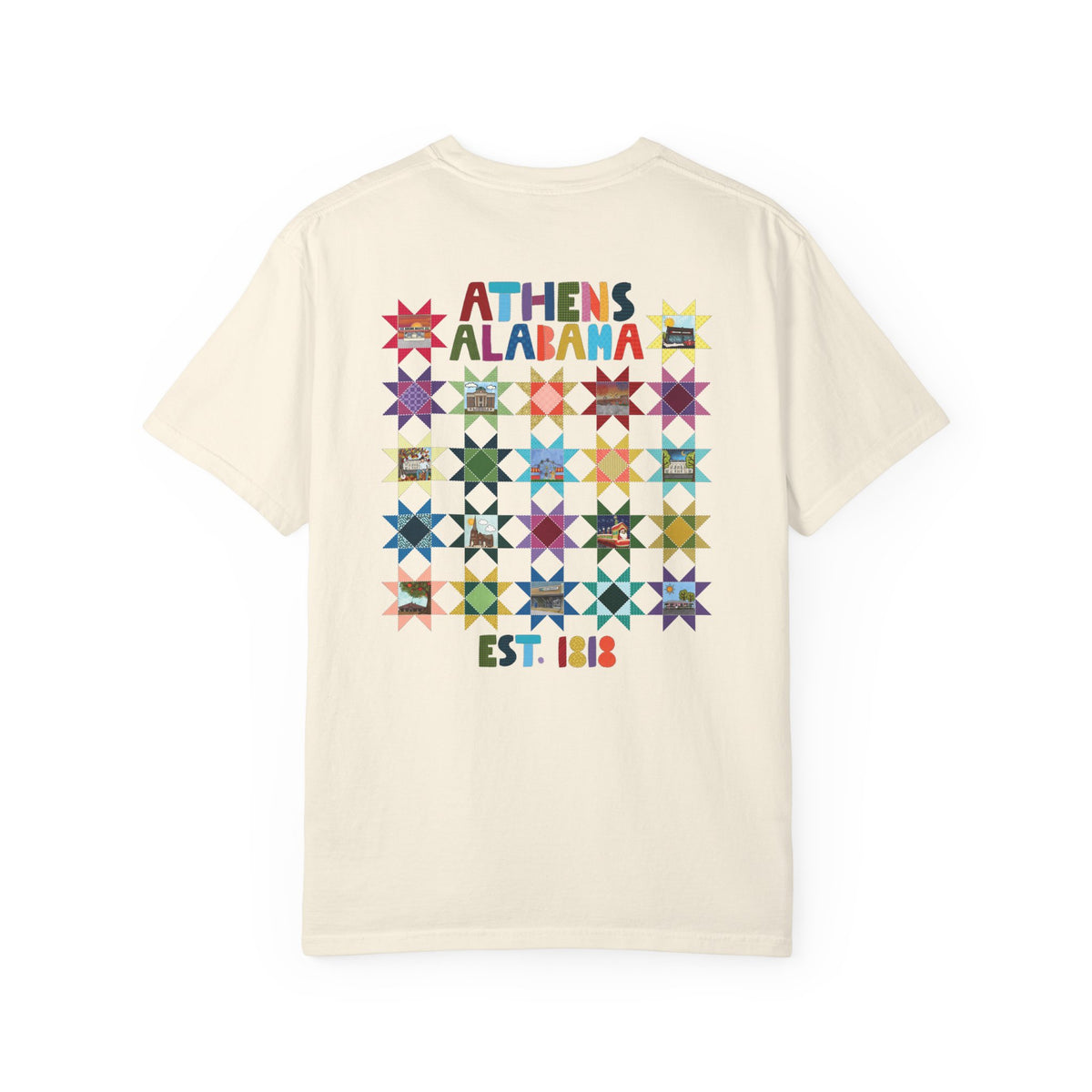 Athens, Alabama Quilt-Block T-Shirt