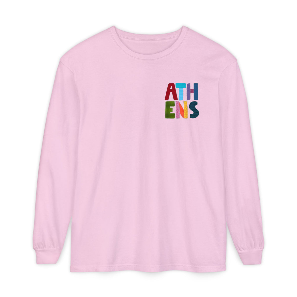 Athens, Alabama Quilt-Block Long Sleeve T-Shirt