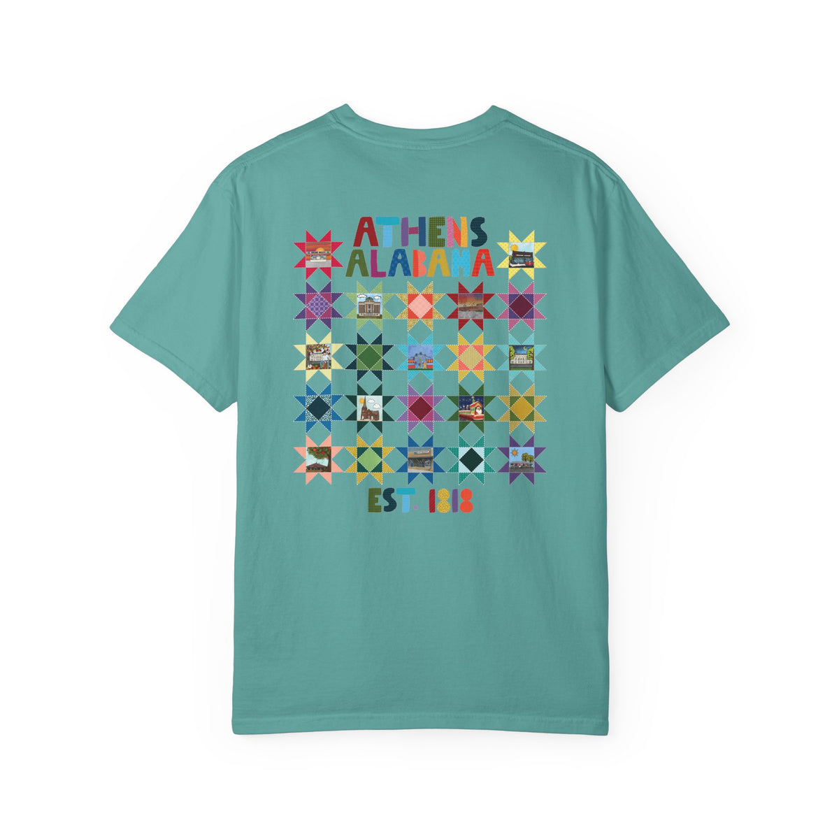 Athens, Alabama Quilt-Block T-Shirt