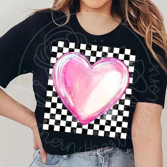 Checkerboard Heart Shirt