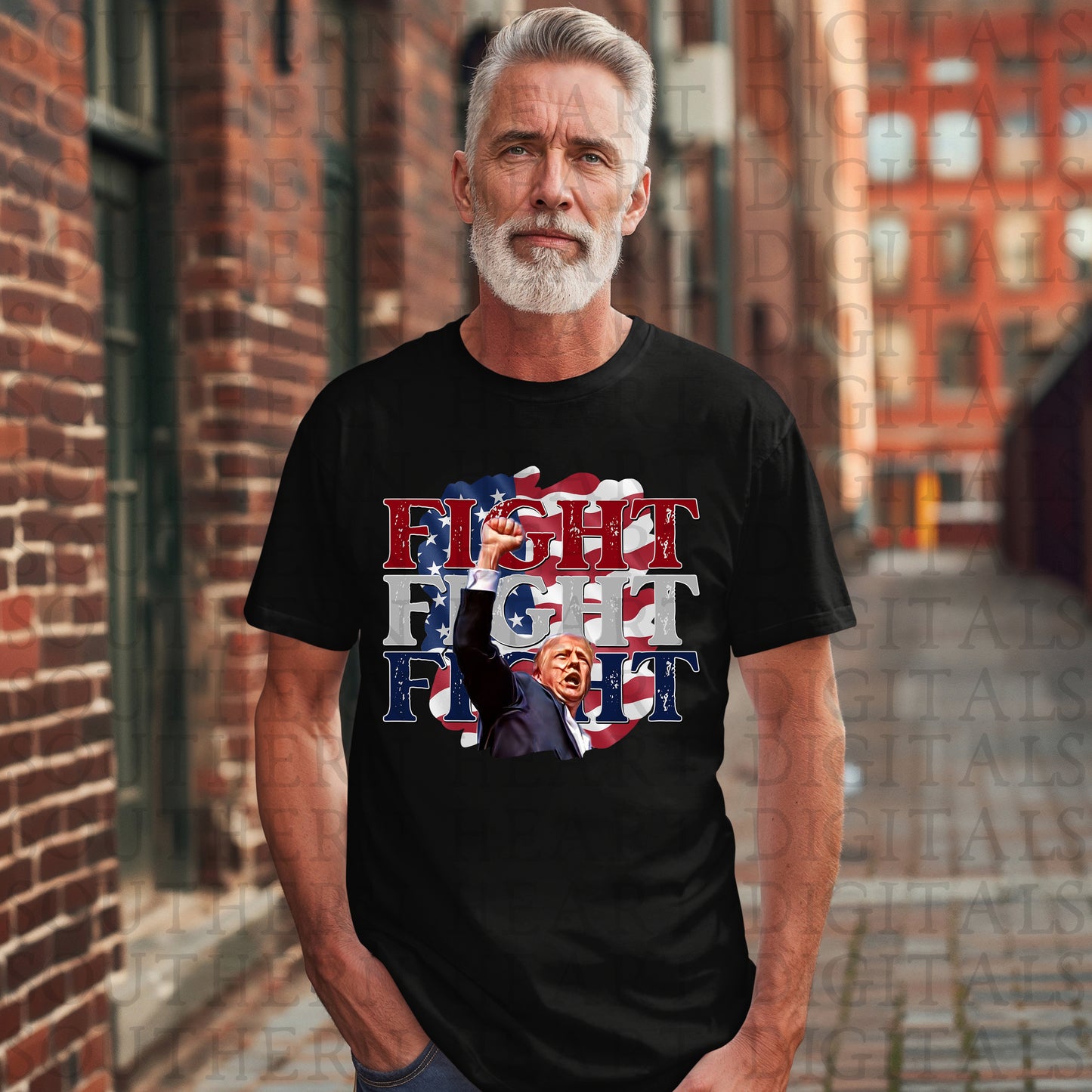 Donald Trump FIGHT American Flag Shirt