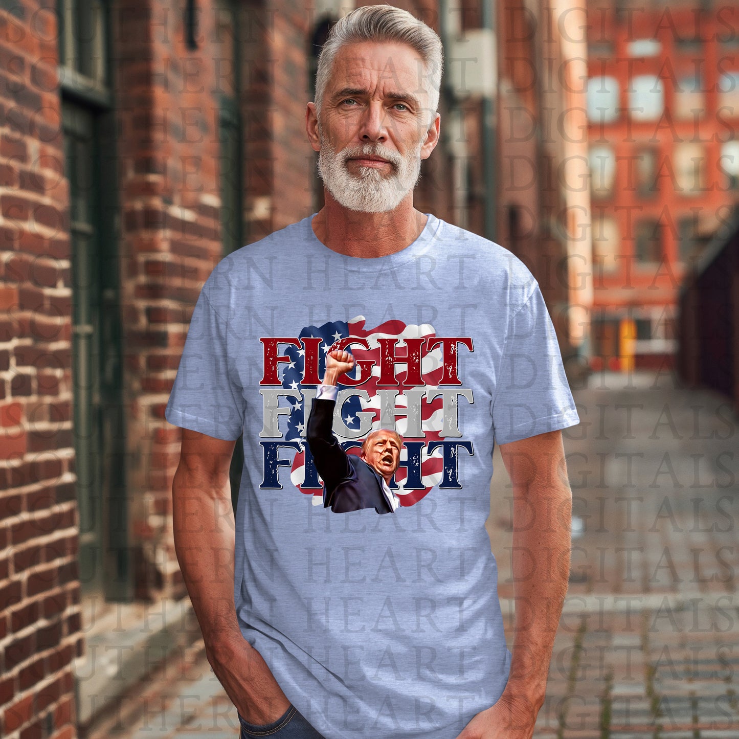 Donald Trump FIGHT American Flag Shirt